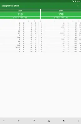 Straight Pool Sheet android App screenshot 0